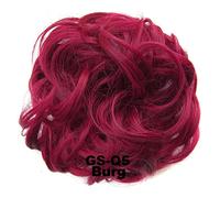 Chignon da donna 1PCS Scrunchies Estensione Ricci Ondulati Disordinati Sintetici Disordinati Chignon Capelli Arruffati Updo Chignon Parrucchino for Le Donne Ragazze Estensione del panino(Color:Burg)