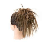 Chignon da donna 2 pezzi di chignon disordinato pezzo Updo nastri finti estensione ricci ondulati posticci coda di cavallo fascia chignon for le donne Estensione del panino(Size:Copper)