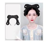 Chignon da donna Capelli sintetici antichi cinesi, parrucca for chignon, copricapo Hanfu, elegante copricapo antico, fotografia, accessori for la danza, parrucche nere for le donne Estensione del pani