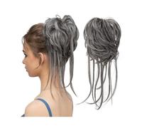 Chignon da donna Capelli sintetici elastici for chignon disordinato Posticci ricci Scrunchie Nero Biondo Marrone Chignon Fascia Updo Ciambella for donne Capelli finti naturali Estensione del panino(Co