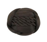 Chignon da donna Capelli sintetici intrecciati Chignon Clip nera in chignon da donna Ciambella Copricapo Scrunchies Accessori Posticci a rullo Estensione del panino(Color:Chocolate Brown)