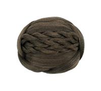 Chignon da donna Capelli sintetici intrecciati Chignon Clip nera in chignon da donna Ciambella Copricapo Scrunchies Accessori Posticci a rullo Estensione del panino(Color:Mix Brown)