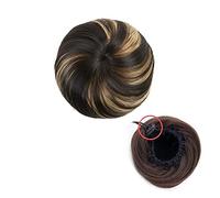 Chignon da donna Chignon da balletto finto con coulisse for donne e ragazze, chignon sintetico for capelli, chignon dritto, updo, ciambella, chignon, parrucchino sintetico Estensione del panino (Colo