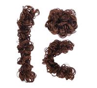 Chignon da donna Chignon disordinato, Chignon sintetico con elastico Ciambella Roller Scrunchie Pezzi di capelli for donne Estensioni dei capelli coda di cavallo in fibra ad alta temperatura Estension