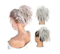 Chignon da donna Chignon disordinato Pezzi for capelli Elastici for capelli Estensione Parrucchino riccio Ondulato Disordinato Chignon sintetico for donna Acconciatura arruffata Estensione del panino(
