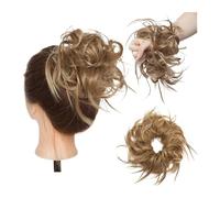 Chignon da donna Chignon Disordinato Pezzo for Capelli for Donna Scrunchies Updo Soffice Arruffato Coda Di Cavallo Scrunch Ondulata Sintetica 45g Estensione del panino(Size:12H24)