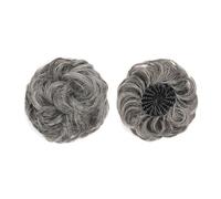 Chignon da donna Chignon spettinato, chignon sintetico soffice, a forma di nido d'uccello, retrattile, con extension for capelli ricci e ondulati. Pezzo di capelli disordinato(4M613)