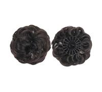 Chignon da donna Chignon spettinato, chignon sintetico soffice, a forma di nido d'uccello, retrattile, con extension for capelli ricci e ondulati. Pezzo di capelli disordinato(4)