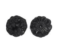 Chignon da donna Chignon spettinato, chignon sintetico soffice, a forma di nido d'uccello, retrattile, con extension for capelli ricci e ondulati. Pezzo di capelli disordinato(2)