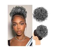 Chignon da donna Chignon spettinato for donna, sintetico, con coulisse e coda di cavallo, chignon raccolto Pezzo di capelli disordinato(T1B-1001)