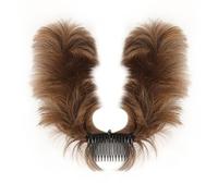 Chignon da donna Chignon spettinato Pezzo for capelli lisci naturali Pettine laterale Clip in Chignon regolabile Pezzo for capelli sintetico for donna Pezzo di capelli disordinato(Light Brown mix Natu
