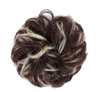 Chignon da donna, ciambella, elastico per capelli, per ragazze, parrucchino chignon sintetico con onda riccia con elastico, pezzi di capelli chignon disordinato, estensioni dei capelli (Colore : 10