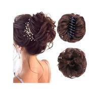 Chignon da donna Clip for artiglio for chignon sintetico in pezzo di capelli chignon Ricci chignon disordinato Coda di cavallo Estensioni dei capelli Scrunchie Posticci for le donne Estensione del pan
