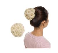 Chignon da donna Clip for artiglio sintetico in chignon capelli finti chignon chignon parrucchino nero marrone biondo donna capelli ricci chignon chignon Estensione del panino(Color:Bleach blonde)
