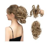 Chignon da donna Clip sintetica for artigli fai da te nelle estensioni dei capelli coda di cavallo Parrucchino Chignon finto Nero Biondo Capelli naturali Falso codino for le donne Estensione del panin