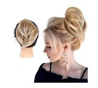 Chignon da donna Estensione coda di cavallo Fascia elastica for chignon Scrunchy for donne Ragazze Chignon disordinato Pezzo for capelli Finto Scrunchies for chignon sintetico Corto dritto Ciambella C