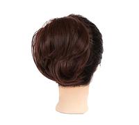 Chignon da donna Estensione coda di cavallo Fascia elastica for chignon Scrunchy for donne Ragazze Chignon disordinato Pezzo for capelli Finto Scrunchies for chignon sintetico Corto dritto Ciambella C