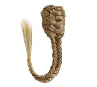 Chignon da donna Estensioni del panino da 20 pollici Coulisse sintetica Clip di coda di cavallo nell'estensione dei capelli Coda di cavallo Treccia di coda di cavallo nera naturale a lisca di pesce Es