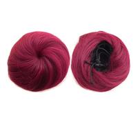 Chignon da donna Extension Chignon for Donna Chignon Chignon con Coulisse Coda di Cavallo Pezzo di Capelli Chignon Updo Clip in Elastici Posticci Capelli Sintetici Lisci Estensione del panino (Color