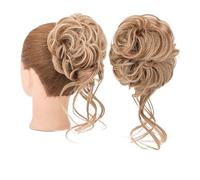 Chignon da donna Fascia elastica riccia sintetica Ciambella Chignon con trecce Scrunchies Chignon disordinato Updo Posticci Estensioni for le donne Estensione del panino(Size:13)