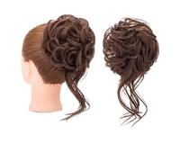 Chignon da donna Fascia elastica riccia sintetica Ciambella Chignon con trecce Scrunchies Chignon disordinato Updo Posticci Estensioni for le donne Estensione del panino(Size:1)