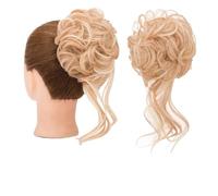 Chignon da donna Fascia elastica riccia sintetica Ciambella Chignon con trecce Scrunchies Chignon disordinato Updo Posticci Estensioni for le donne Estensione del panino(Size:4)