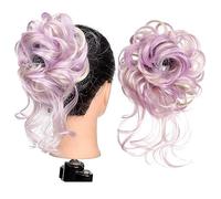 Chignon da donna Parrucchino for chignon disordinato for donna, elastici for chignon disordinati con fascia elastica Ciambella sintetica riccia Chignon a coda di cavallo Parrucchino for uso quotidiano