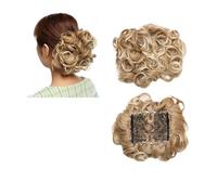 Chignon da donna Pettine sintetico grande con clip nell'estensione dei capelli ricci Chignon Pezzi di capelli Donna Updo Cover Parrucchino Estensione Chignon Estensione del panino(Color:27T613)