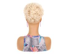 Chignon Da Donna Pezzo Corto Riccio Coda Di Cavallo Estensione Coulisse Elastica Panini Per Capelli Ricci Ondulati Sciolti Estensioni A Soffio Per Capelli Sintetici LSFB01-60