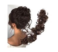 Chignon da donna Pezzo di capelli for chignon disordinato Pezzo di capelli ricci ondulati Scrunchies Estensioni Estensioni for coda di cavallo lunga Coda di cavallo Avvolgimento fai-da-te attorno ai c
