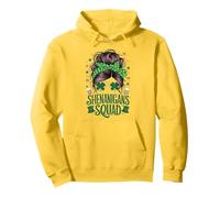 Chignon da Donna Shenanigans Squad San Patrizio Irlandese disordinato Felpa con Cappuccio