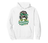 Chignon da Donna Shenanigans Squad San Patrizio Irlandese disordinato Felpa con Cappuccio
