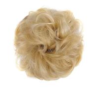 Chignon disordinato Ciambella Scrunchie per capelli per donne Ragazze, Parrucchino chignon sintetico con onda riccia con elastico, Estensioni di pezzi di chignon disordinato Chignon veri di capelli