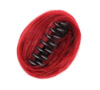 Chignon disordinato di capelli veri, chignon con clip, capelli sintetici disordinati, chignon ondulati e ricci, chignon, chignon, chignon, chignon con clip per artiglio, per donne (101)