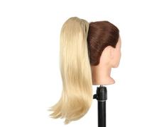 Chignon Estensioni dei capelli a coda di cavallo dritte sintetiche da 18 pollici Parrucca Bun Wrap Clip for barrette a coda di cavallo for accessori for capelli da donna Panino(P4/27)