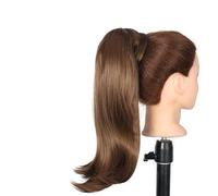 Chignon Estensioni dei capelli a coda di cavallo dritte sintetiche da 18 pollici Parrucca Bun Wrap Clip for barrette a coda di cavallo for accessori for capelli da donna Panino(4/30HL)