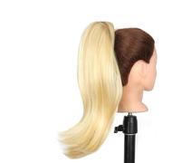 Chignon Estensioni dei capelli a coda di cavallo dritte sintetiche da 18 pollici Parrucca Bun Wrap Clip for barrette a coda di cavallo for accessori for capelli da donna Pezzo di chignon(#144)