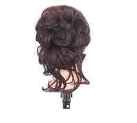 Chignon, Extension for chignon lungo con clip - Chignon voluminoso e spettinato for donne,per l'uso quotidiano(Dark red)