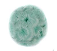 Chignon Extension Pettine Clip on Dutt Marrone Biondo Capelli sintetici a forma di fiore per acconciatura rapida (verde chiaro)