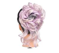 Chignon, Fasce for capelli soffici e anti-arricciamento for uno styling raccolto senza sforzo,per l'uso quotidiano(Purple)