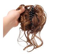 Chignon Fermagli for chignon sintetici Estensioni for coda di cavallo chignon disordinato Clip for artigli for chignon ricci ondulati Parrucche for chignon for capelli da donna Pezzo di chignon(1Pcs-0