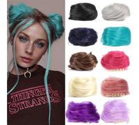 Chignon, Fermaglio for capelli sintetico for chignon spettinato Accessori for capelli Extension per capelli(Pink)