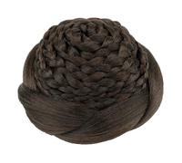 Chignon Finto 1 Pz Capelli Sintetici Intrecciati Chignon Ballerino Copertura Dei Capelli Ciambella Posticci Scrunchies Panino Parrucca Updo for Le Donne Festa di Nozze(Chocolate Brown)