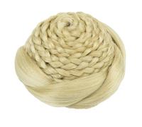 Chignon Finto 1 Pz Capelli Sintetici Intrecciati Chignon Ballerino Copertura Dei Capelli Ciambella Posticci Scrunchies Panino Parrucca Updo for Le Donne Festa di Nozze(Dirty Blonde)