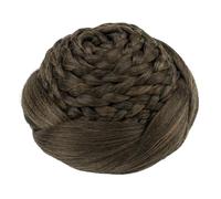 Chignon Finto 1 Pz Capelli Sintetici Intrecciati Chignon Ballerino Copertura Dei Capelli Ciambella Posticci Scrunchies Panino Parrucca Updo for Le Donne Festa di Nozze(Mix Brown)