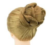 Chignon Finto 1 Pz Capelli Sintetici Intrecciati Disordinati Ricci Chignon Ballerino Copertura Dei Capelli Ciambella Posticci Nastri for Capelli Panini Parrucca Updo for Il Partito(Mix Copper)