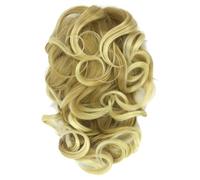 Chignon Finto 1 pz coda di cavallo ricci capelli sintetici biondi ombre clip nelle estensioni dei capelli piccola coda di cavallo capelli su clip chignon(NC/4HL)