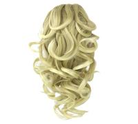 Chignon Finto 1 pz coda di cavallo ricci capelli sintetici biondi ombre clip nelle estensioni dei capelli piccola coda di cavallo capelli su clip chignon(4/30HL)