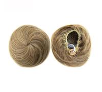 Chignon Finto 2 pezzi di extension for capelli sintetici resistenti al calore, 30 g, chignon ricci, coulisse, elastico, ciambella(16-613)