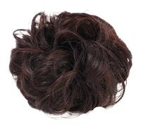 Chignon Finto 2 pezzi soffici panini invisibili senza soluzione di continuità dall'aspetto naturale anello for capelli sintetici decorazione for capelli soffici cravatta for capelli da donna intreccia